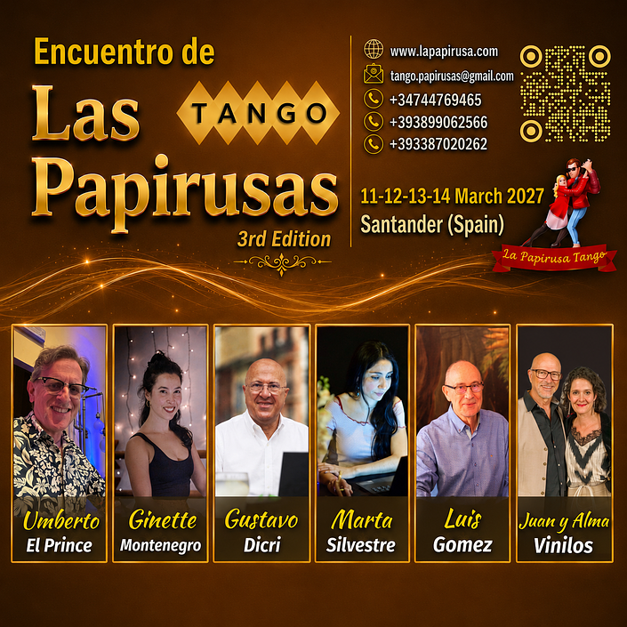 flyer image for Encuentro De Tango Las Papirusas 3ra Edición