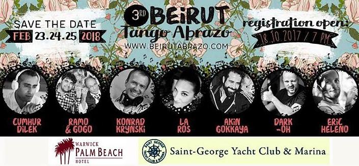 flyer image for 3rd Beirut Tango Abrazo Marathon