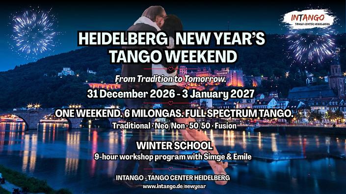 flyer image for New Year's Tango Weekend Heidelberg