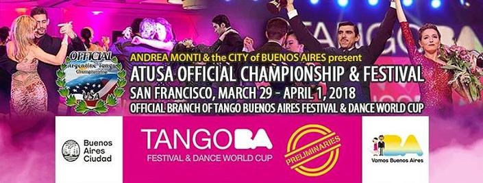 flyer image for Argentine Tango USA Official Championship Tango Festival