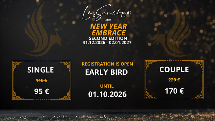 flyer image for La Sincopa New Year Embrace (second Edition)