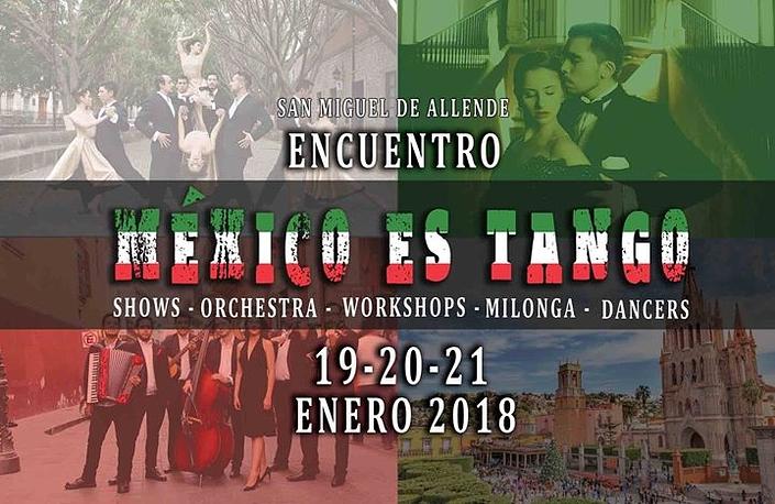 flyer image for 1st Tango Meeting Mexico es Tango SMA