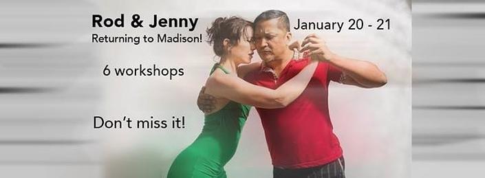 flyer image for Tango workshops with Rod and Jenny