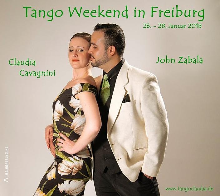 flyer image for Tango Weekend with John Zabala Claudia Cavagnini