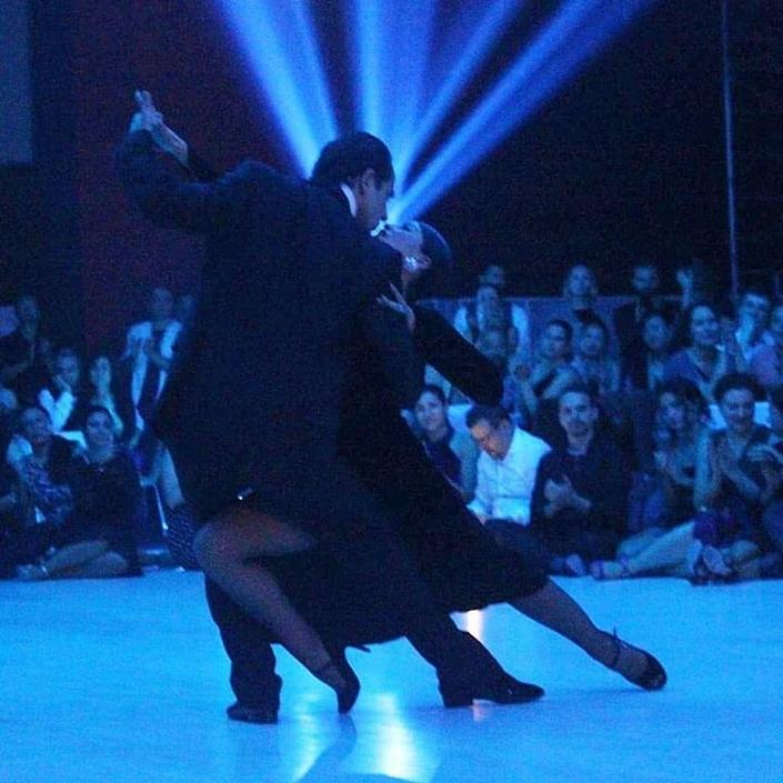 flyer image for Tango Village Sulla Neve Con Ezequiel Paludi Y Geraldin Roja
