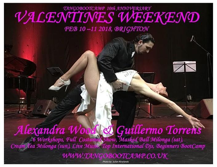 flyer image for Valentines Weekend TangoBootCamp