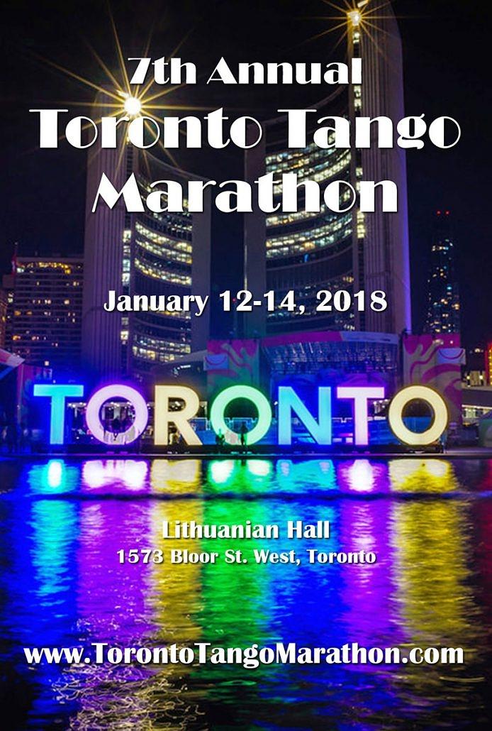 flyer image for 7th Annual Toronto Tango Marathon 2018