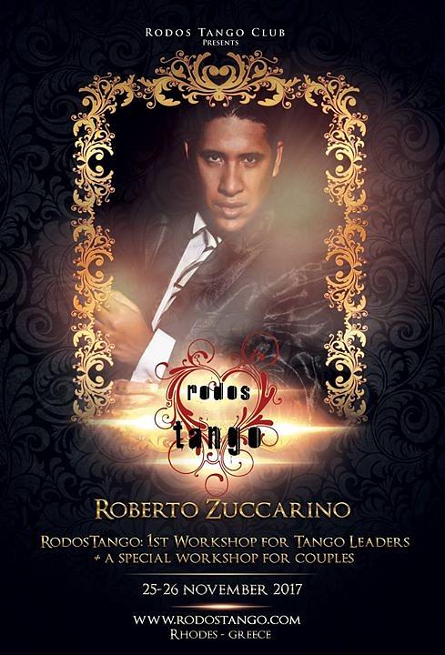 flyer image for Roberto Zuccarino at Rodos Tango Club