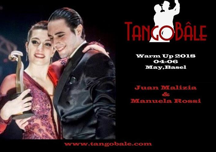 flyer image for TangoBale WarmUp Weekend with World Champions Juan y Manuela