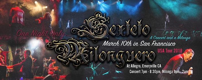 flyer image for Sexteto Milonguero in San Francisco