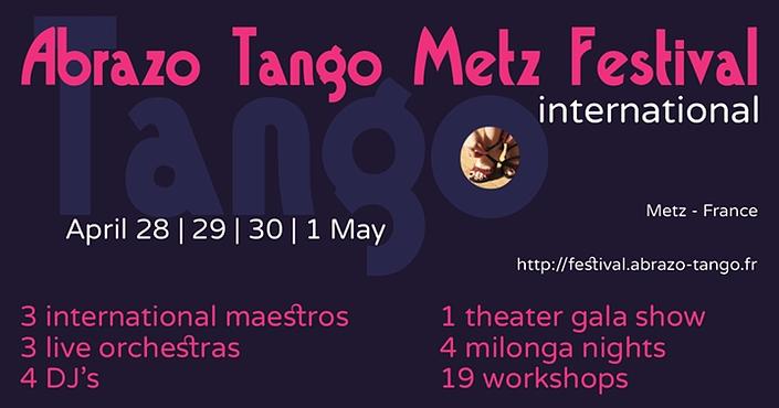 flyer image for Abrazo Tango Metz festival