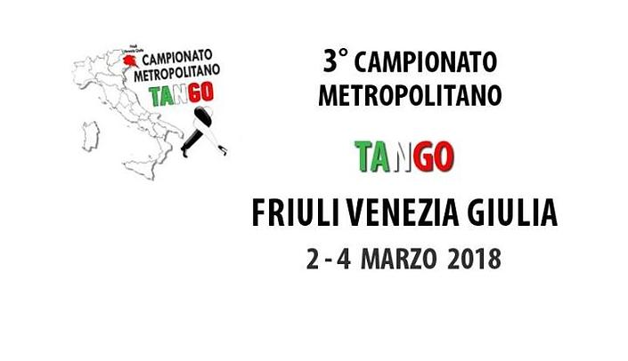 flyer image for 3 Campionato Metropolitano Tango Friuli Venezia Giulia