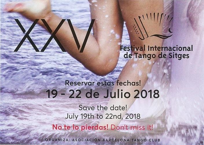 flyer image for XXV Festival Internacional de Tango de Sitges