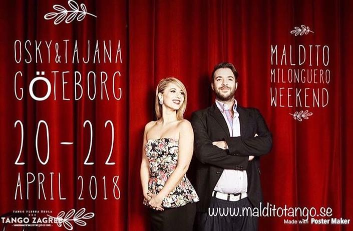 flyer image for Maldito Tango Milonguero Weekend