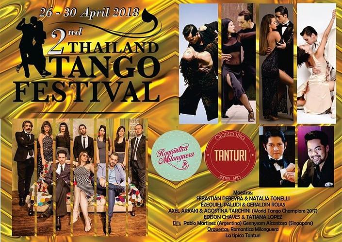 flyer image for 2nd Thailand Tango Festival