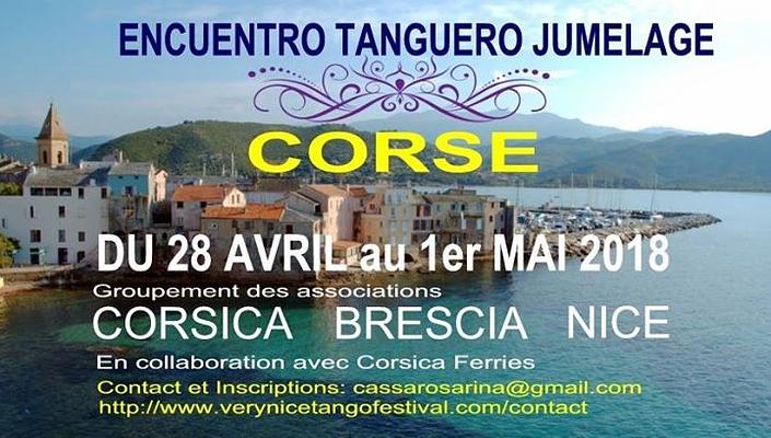 flyer image for Encuentro Tanguero Jumelage Corsica