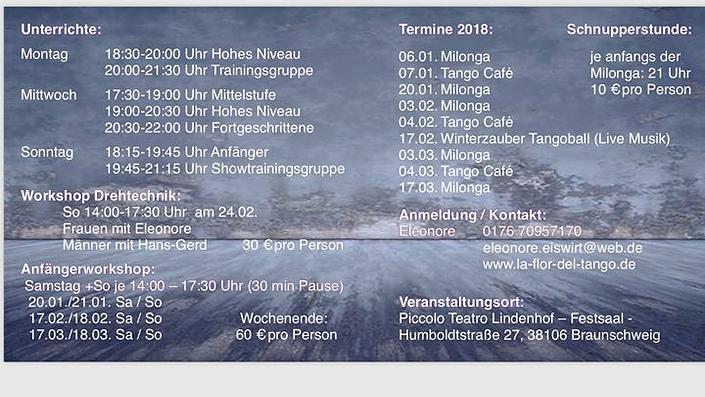 flyer image for Anfanger Workshop
