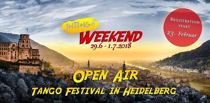 flyer image for Intango Weekend Open Air Tango Festival Heidelberg