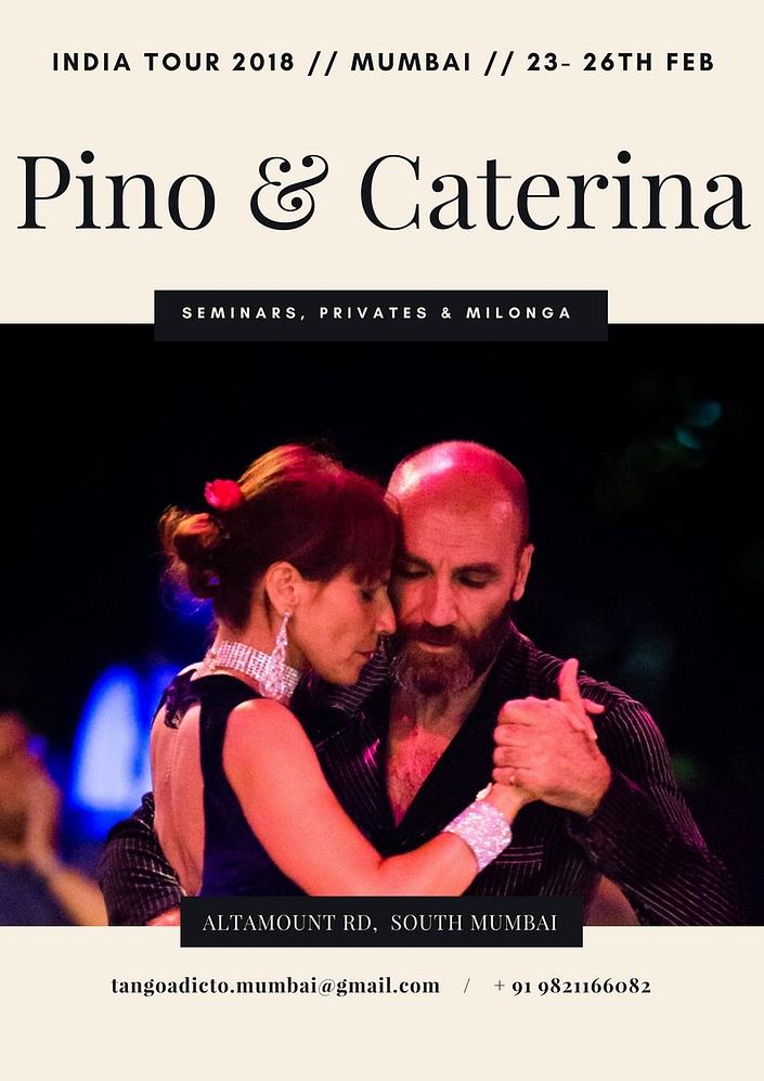 flyer image for Pino and Caterina India Tour 2018