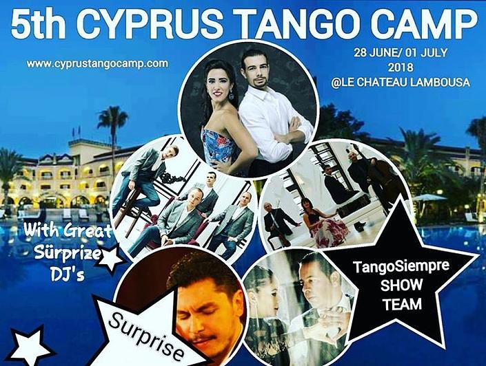flyer image for 5th Cyprus TANGO CAMP