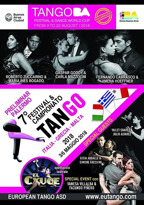 flyer image for 7 TANGO Championship Preliminar Oficial Palermo 2018