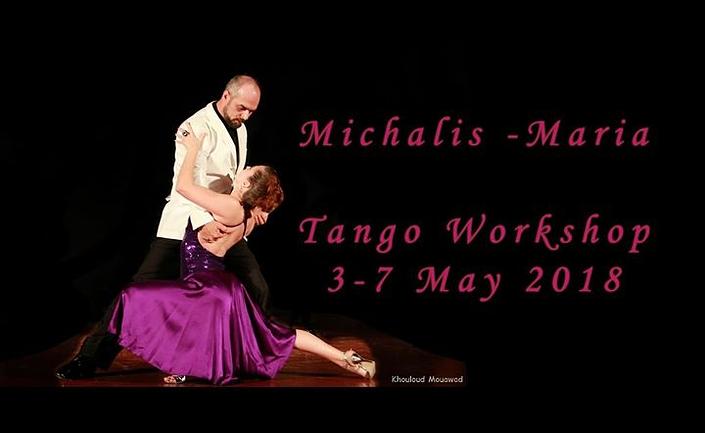 flyer image for Michalis and Maria Helsinki Tango Workshop
