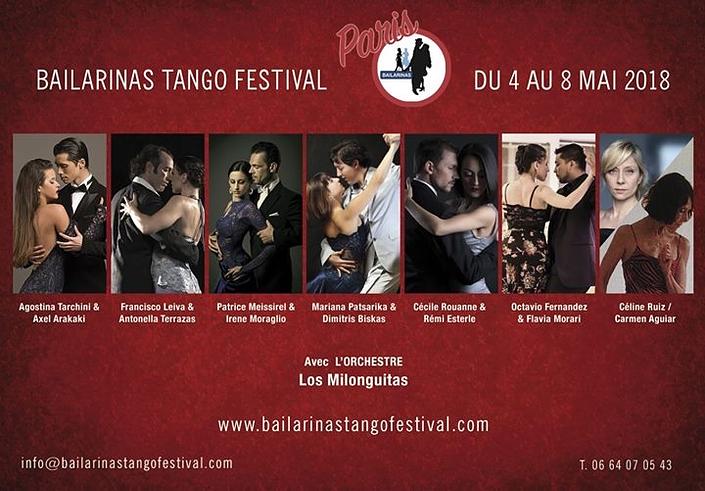 flyer image for Bailarinas TANGO Festival