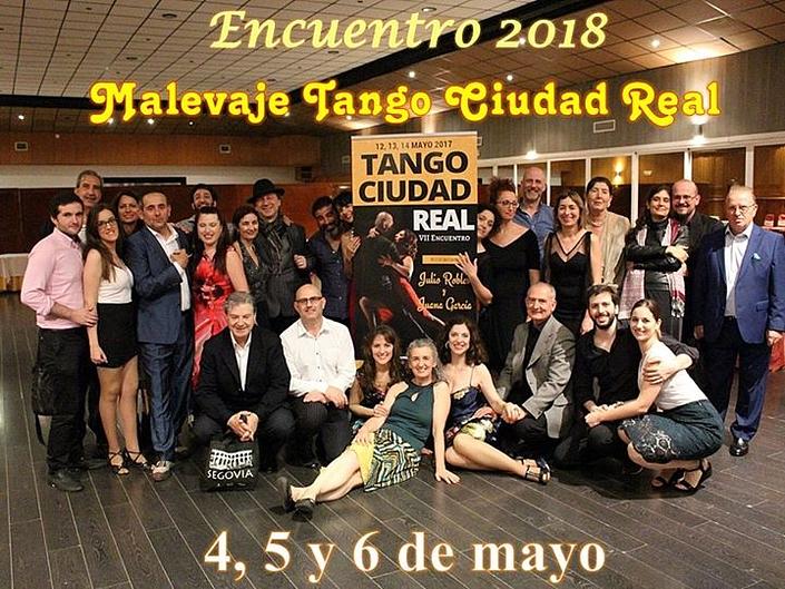 flyer image for 8 Encuentro Malevaje Tango Ciudad Real
