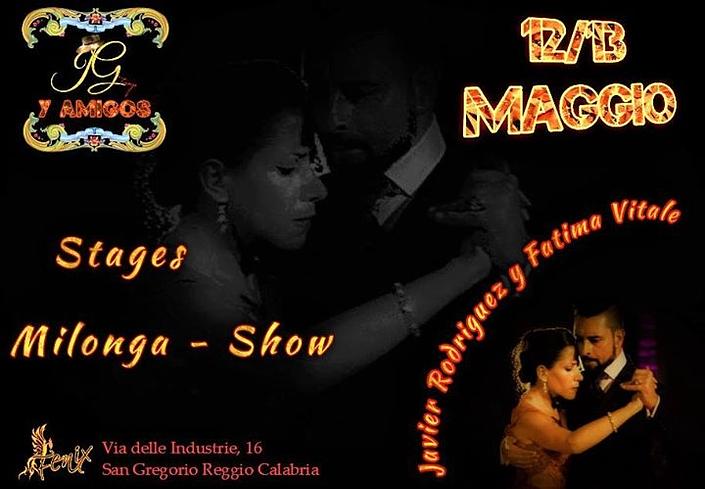 flyer image for JG Tango y Amigos Deluxe Javier Rodriguez y Fatima Vitale
