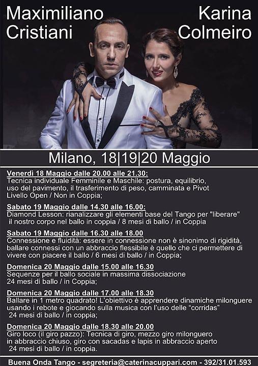 flyer image for Weekend a tutto Tango con Maximiliano e Karina