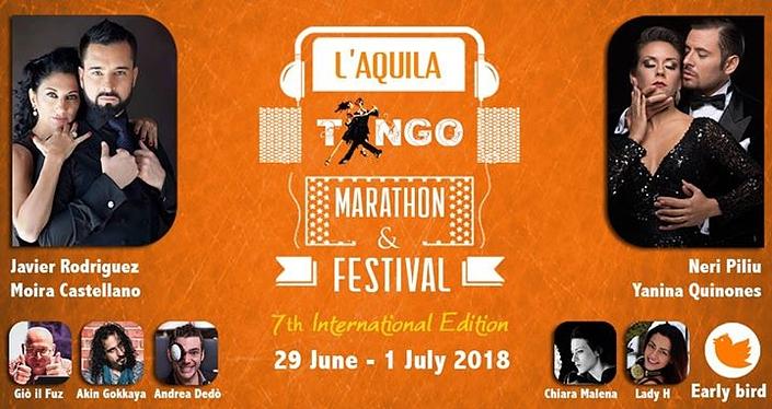 flyer image for International L Aquila Tango Marathon Festival 2018