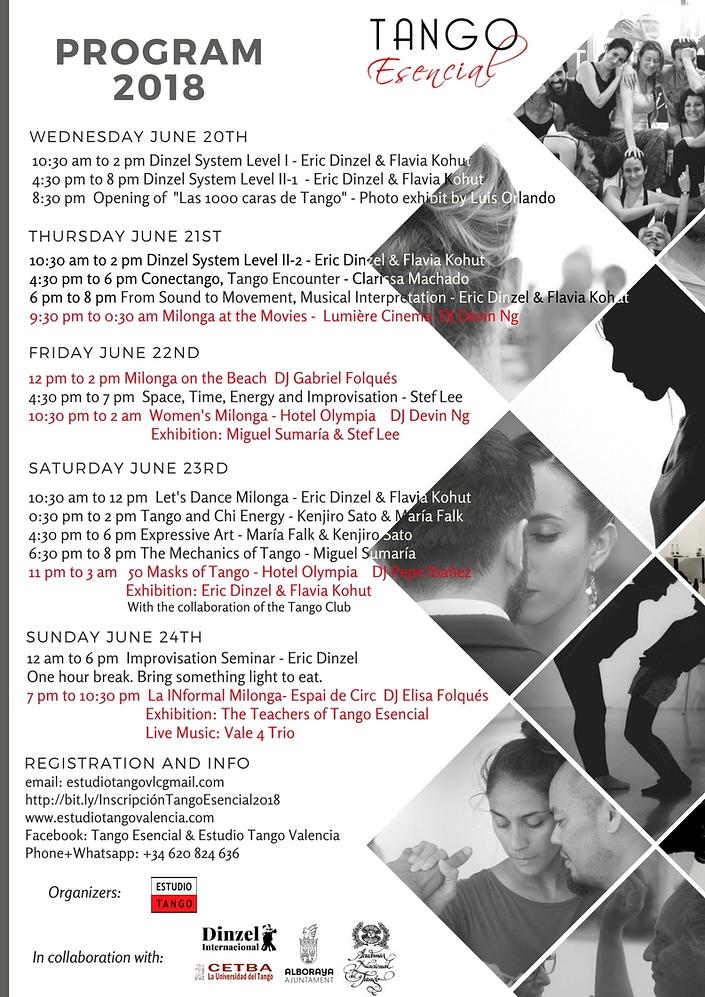 flyer image for TANGO ESENCIAL 2018