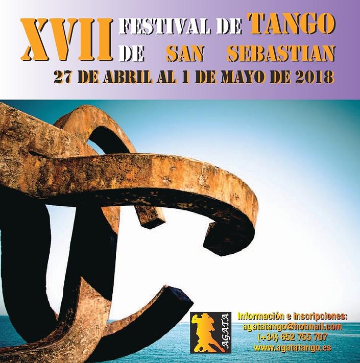 flyer image for XVII FESTIVAL DE TANGO DE SAN SEBASTIAN