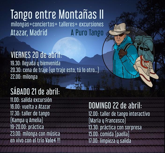 flyer image for Tango entre Montanas 2