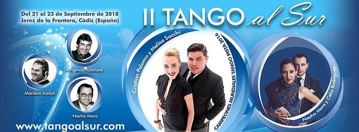 flyer image for II Tango al Sur del 21 al 23 de Septiembre 2018