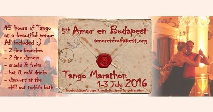 flyer image for 5th Amor en Budapest Tango Marathon