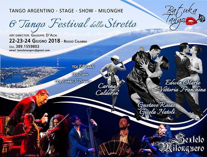 flyer image for 6 Tango Festival dello Stretto
