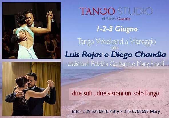 flyer image for Tango weekend a Viareggio