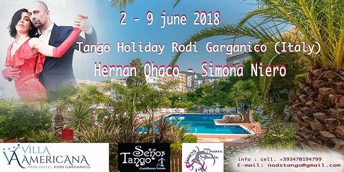 flyer image for Tango Holiday Rodi Garganico