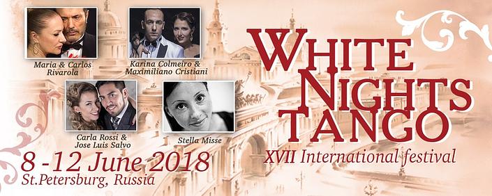 flyer image for White Nights Tango Festival