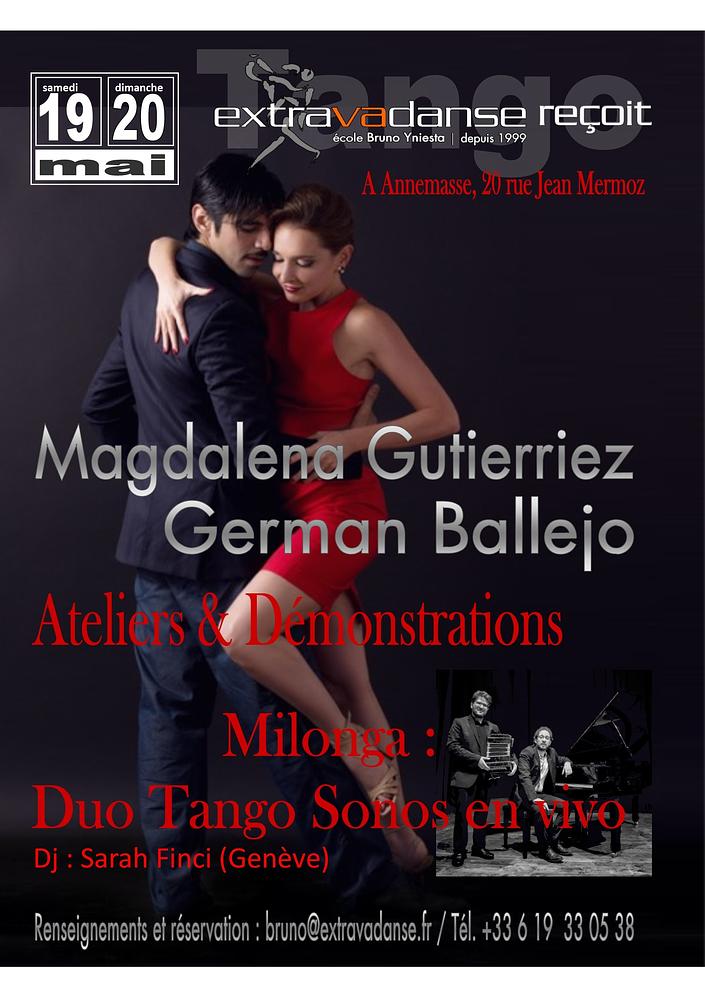 flyer image for Magdalena Gutierriez y German Ballejo