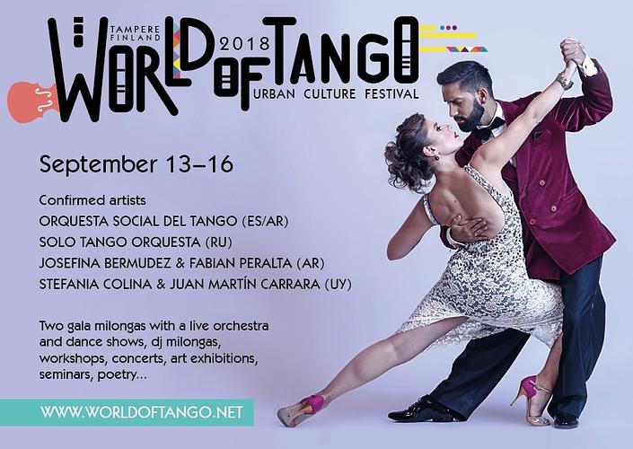 flyer image for World of Tango Festival Milongas