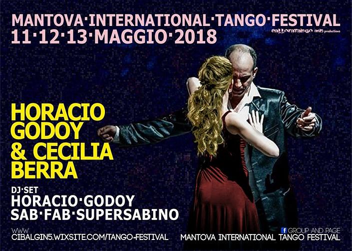 flyer image for Horacio godoy y Cecilia Berra at Mantova International Tango