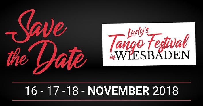 flyer image for Johana Copes Ladys Tango Festival Wiesbaden 2018