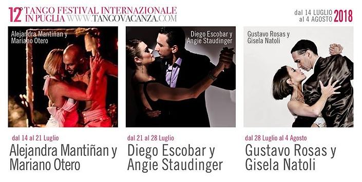 flyer image for 12 Tango Festival Internazionale Vacanze in Puglia