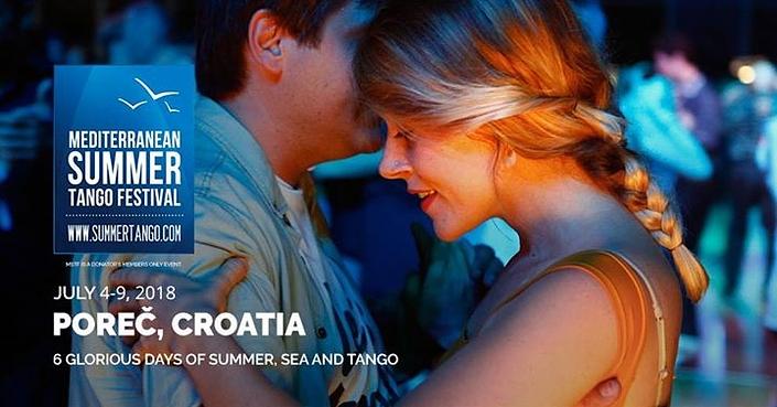 flyer image for Mediterranean Summer Tango Festival