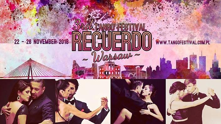flyer image for 3rd Recuerdo Warsaw TANGO Festival