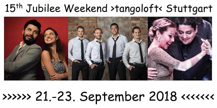 flyer image for 15th Jubilee tangoloft Stuttgart
