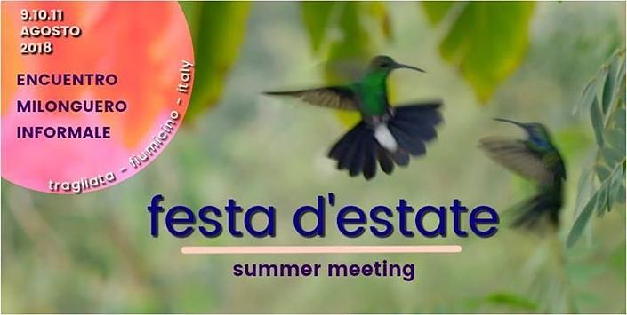 flyer image for Festa d Estate encuentro milonguero informale