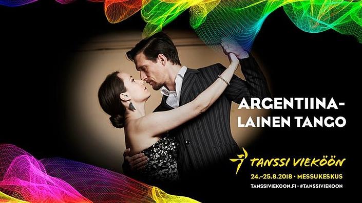 flyer image for Argentiinalainen tango Tanssi Viekoon festivaali